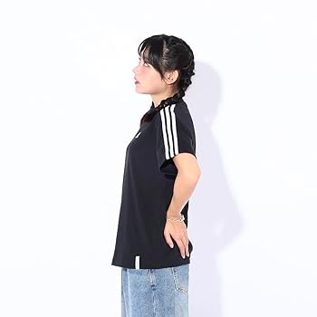 Amazon | adidas(アディダス) W ESS+ 3ST Tシャツ ブラック L